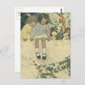  kinderen, Garden Wall Jessie Willcox Smith Briefkaart (Voorkant / Achterkant)