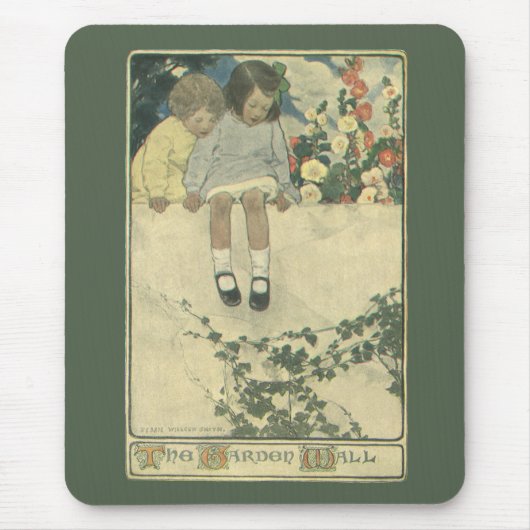  kinderen, Garden Wall Jessie Willcox Smith Muismat (Voorkant)