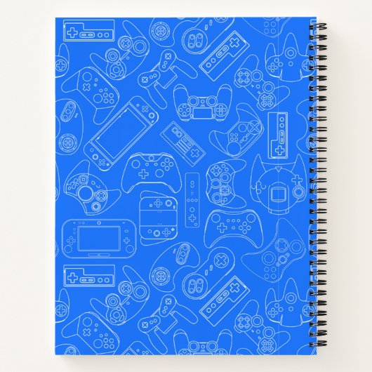 Kinderen Geborduurde Videospelcontroller gamepad Notitieboek (Achterkant)