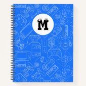 Kinderen Geborduurde Videospelcontroller gamepad Notitieboek (Voorkant)