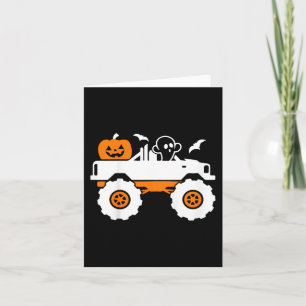 Kinderen Geest Pompoen Rijdt Monster Truck Lui Hal Kaart