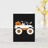 Kinderen Geest Pompoen Rijdt op Monstertruck Lui H Kaart (Gele Bloem)