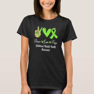 Kinderen Geestelijke Gezondheid Vrede Liefde Hoop T-shirt
