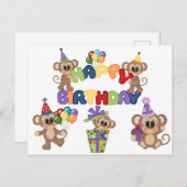 Kinderen Gefeliciteerd Verjaardag Briefkaart (Voorkant / Achterkant)