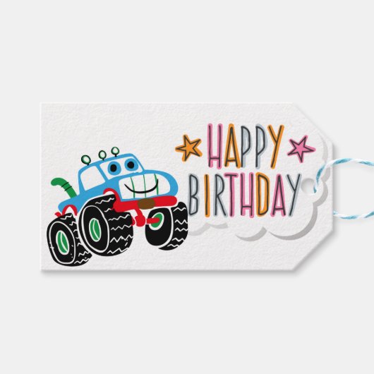 Kinderen Gefeliciteerd Verjaardag Cadeaulabel (Voorkant (Horizontaal))