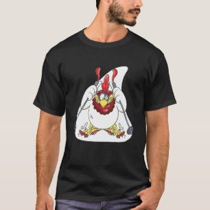 Kinderen Gekke Kip Alpineskiën Afdaling T-shirt