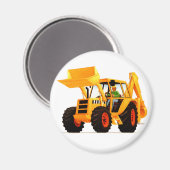 Kinderen Gele Digger Magneet (Voorkant / Achterkant)