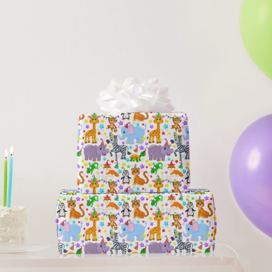 Kinderen Gelukkig Dier Verjaardag Cadeaupapier (Feestgeschenken)