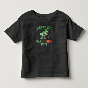 Kinderen Gelukkig St Pat Trex Dag Dino St Patricks Kinder Shirts