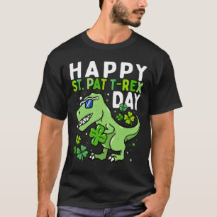 Kinderen Gelukkig St Pat Trex Dag Dino St Patricks T-shirt