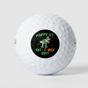 Kinderen Gelukkige St Pat Trex Dag Dino St Patrick Golfballen