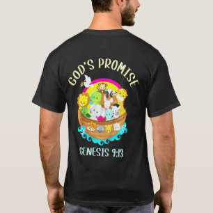 Kinderen Genesis 913 Gods Belofte Regenboog Bijbel T-shirt