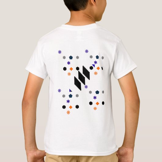 Kinderen geometrisch leuke T-shirt (Achterkant)
