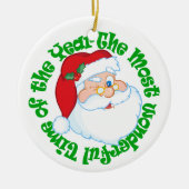 Kinderen gepersonaliseerd voor grootouders keramisch ornament (Voorkant)