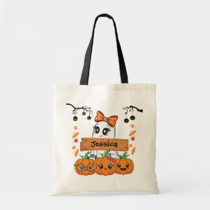 Kinderen Gepersonaliseerde Halloween Trick or Trea Tote Bag