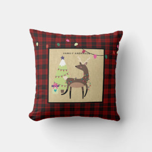 Kinderen Gepersonaliseerde Kerst Reindeer Hert Buf Kussen