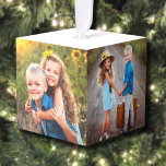 Kinderen Gepersonaliseerde Kinder Foto Kerst Decoratie<br><div class="desc">Creëer een gepersonaliseerd ornament met kerstfoto's met ruimte voor vijf verschillende foto's, waardoor het een ideaal cadeau is voor ouders of grootouders. Showcase gekoesterde momenten met de kinderen, uitgebreide familie, of speciale herinneringen aan elke kant van de kubus. Dit ornament met meerdere foto's is ideaal voor het maken van uw...</div>