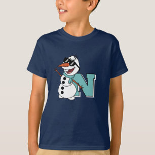Kinderen Gepersonaliseerde Schattigee Sneeuwman Wi T-shirt