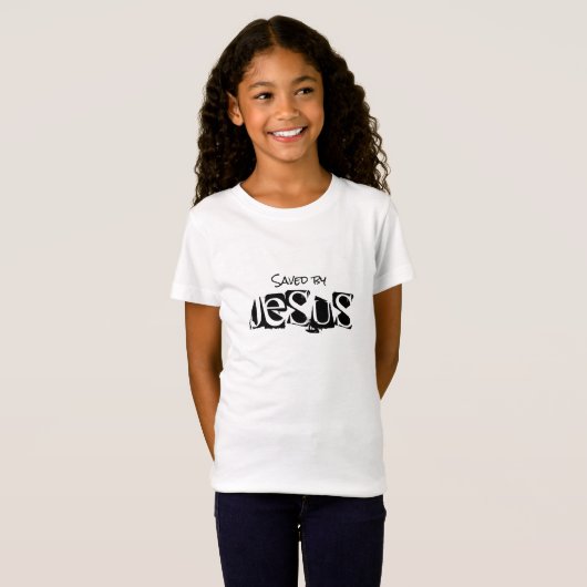 Kinderen gered door Jezus T-shirt (Voorkant volledig)