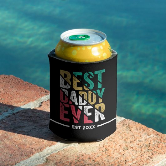 Kinderen geschenk aan vader moderne typografie Koe Blikjeskoeler (Insitu Zwembad)