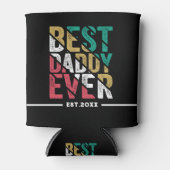 Kinderen geschenk aan vader moderne typografie Koe Blikjeskoeler (Voorkant)