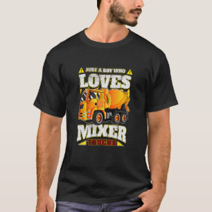 Kinderen gewoon een jongen die van cementmixer-vra t-shirt