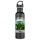 Kinderen gewoon een jongen die van het Boerderij K Waterfles (Voorkant)