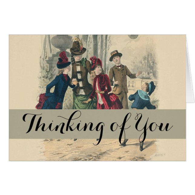 Kinderen Gezin Antiek Victoriaans Kind (Voorkant Horizontaal)