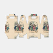 Kinderen Gezin Antiek Victoriaans Kind Bedankdoosjes (Uitgevouwen)