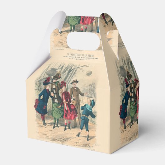 Kinderen Gezin Antiek Victoriaans Kind Bedankdoosjes (Voorkant Zijde)