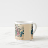 Kinderen Gezin Antiek Victoriaans Kind Espresso Kop (Voorkant rechts)