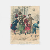 Kinderen Gezin Antiek Victoriaans Kind Fleece Deken (Voorkant)