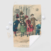 Kinderen Gezin Antiek Victoriaans Kind Golfhanddoek (Insitu)