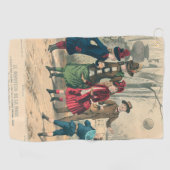 Kinderen Gezin Antiek Victoriaans Kind Golfhanddoek (Horizontaal)