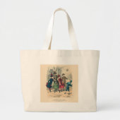 Kinderen Gezin Antiek Victoriaans Kind Grote Tote Bag (Voorkant)