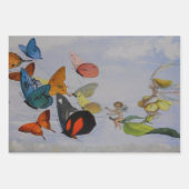 Kinderen Gezin Antiek Victoriaans Kind Inpakpapier Vel (Voorkant 3)