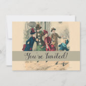 Kinderen Gezin Antiek Victoriaans Kind Kaart (Voorkant)