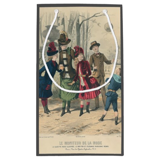 Kinderen Gezin Antiek Victoriaans Kind Klein Cadeauzakje (Achterkant)