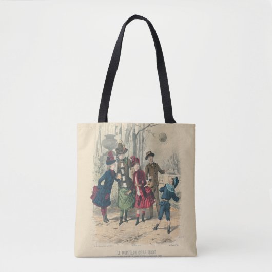Kinderen Gezin Antiek Victoriaans Kind Tote Bag (Voorkant)
