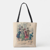 Kinderen Gezin Antiek Victoriaans Kind Tote Bag (Achterkant)