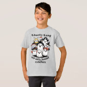 Kinderen Ghostly Gang Shirt Schattigee Trick or tr (Voorkant volledig)