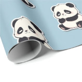 Kinderen Gift Schattige Sleepy Panda Cadeaupapier (Rol Hoek)