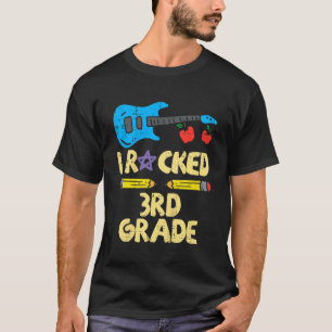Kinderen Gitaar Ik Rockte 3e Klas Laatste Schoolda T-shirt