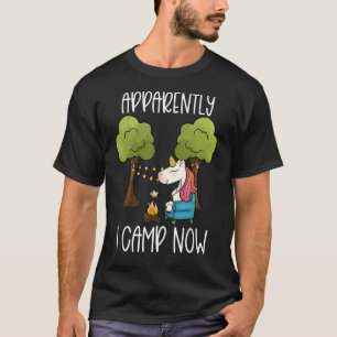 Kinderen Glamping Gear Unicorn Camping Meisjes Kam T-shirt