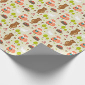 Kinderen Good Morning Forest Animals Fox Beer Bunn Cadeaupapier (Hoek)