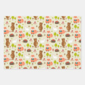 Kinderen Good Morning Forest Animals Fox Beer Bunn Inpakpapier Vel (Voorkant 3)