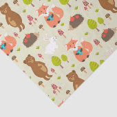 Kinderen Good Morning Forest Animals Fox Beer Bunn Tissuepapier (Detail)