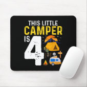 Kinderen Grappige 4e Camping Verjaardag Kampeerder Muismat (Met muis)