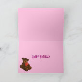 Kinderen grappige cartoons en ballonnen kaart (Binnen)