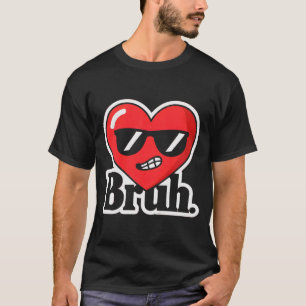 Kinderen Grappige Valentijn Bruh Cool Hart Jongens T-shirt